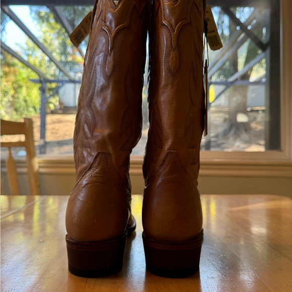 Stetson Tan Cowboy Western Boots Classic Style! Timeless 🤠🤎 - Picture 4 of 9